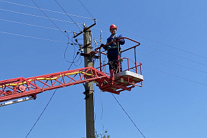 АО «НЭСК-электросети» с начала года отремонтировали в Тимашевске свыше 172 км ЛЭП